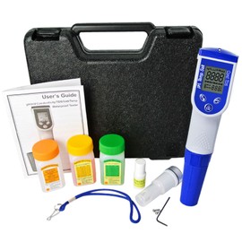 5 in 1 Ph Temperature Conductivity TDS Salt Combo Pen Type Salinity Meter