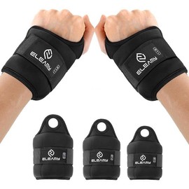 Wrist Weights with Thumb Loops Lock for Women & Men 1lb*2/2lbs*2/3lbs*2, Suitable for Walking, Running, Yoga, Aerobics,Wrist & Ankle Weights Strength Training Exercise Equipment Gym Equipment - Color: Black, Size: 1LB x 2