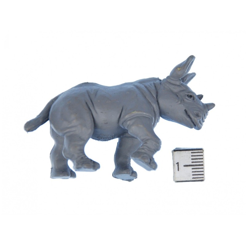 Miniblings 10 x Rhinos Rubber Animal 6 cm African Rhino