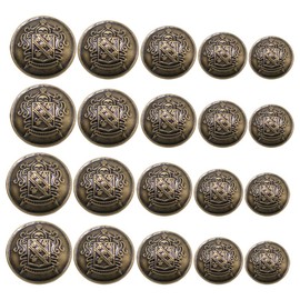 Ciieeo Botones De Traje Vintage De Latón 50 Piezas Botones De Costura Decorativos Para Ropa Abrigos Camisas Repuestos Diy Para Hogar Tienda