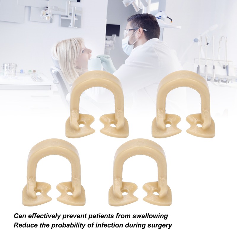 4pcs Resin Dental Dam Clamps Barrier Clip Dental Materials Tool