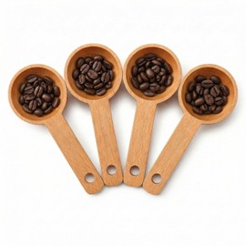 Wooden Coffee Scoops 4 Pack 15ml
