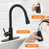 Black Kitchen Faucets with Pull Down Sprayer Kitchen Sink Faucet