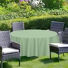 RINDOJIN 2 Pack Sage Green Round Tablecloth 84 x 84