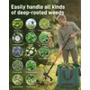 Stand Up Weed Puller Tool with Adjustable Long Handle and
