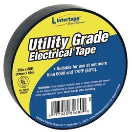 General Purpose Vinyl Electrical Tapes, 60 ft x 3/4 in, Black (99 Pack)