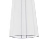 Clear H-Section Polycarbonate Sheet Joining Strip Muntin - 6mm, 7m