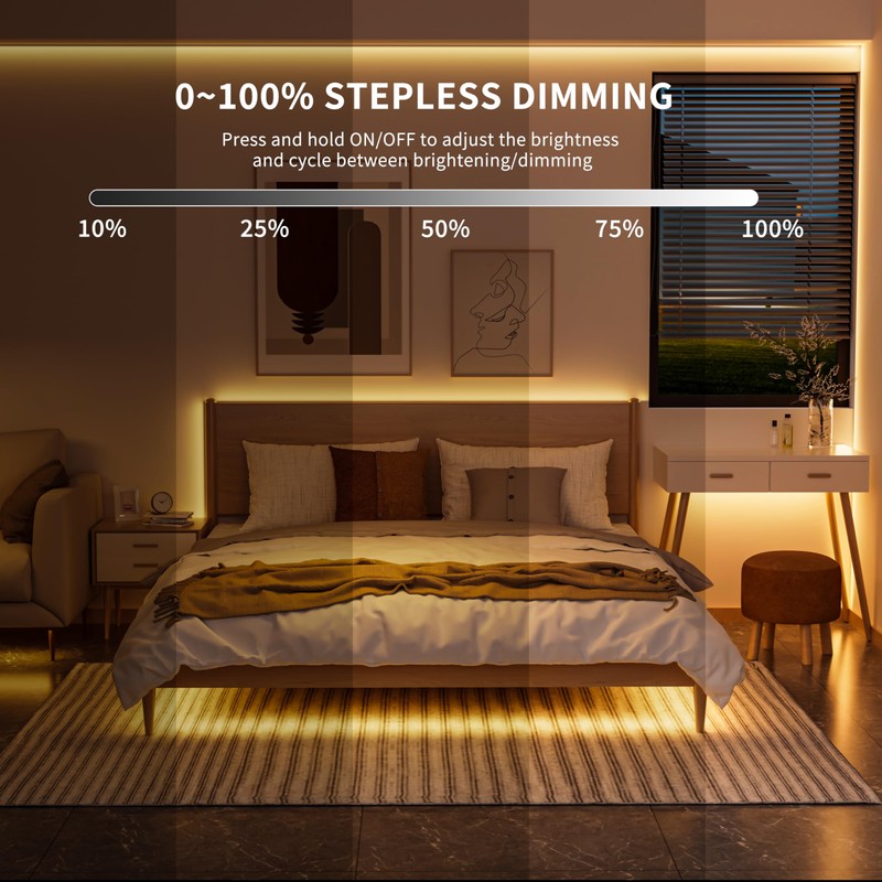 PAUTIX Dotless LED Lights,COB LED Strip Lights with Motion Sensor,5V