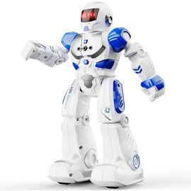 Robot Toys for Kids, Remote Control Robot with Programmble Walking & Dancing Adjustable Volume RC Gesture Sensing Smart Robot Toy for Ages 3 4 5 6 8 10 12 Boy Girl Ideal Blue