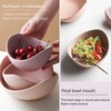 Notakia Salad Decorative Bowls Lotus Shaped Pasta Bowls Dishwasher Safe,