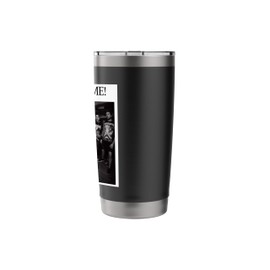 #lele Artificial Intelligence Bean T-Shirt with Party Time Motif Stainless Steel Insulated Tumbler