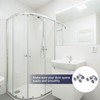 sourcing map 4 Pcs Shower Door Rollers, 23mm Dia ABS