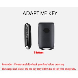 HIBEYO Funda de cuero para llavero, 3 botones para Mazda 3, Alexa CX-30, CX-3, CX-5, CX-7, CX-9, CX-4, 2020, 2021, 2022, llave inteligente con llaveros, accesorios, amarillo