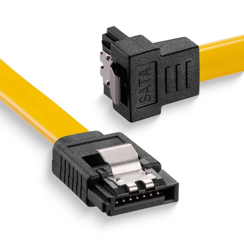 sonero® SATA III 6Gb/s Daten-Kabel, 0,30m, gewinkelt, gelb
