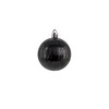 Plastic Christmas Baubles Black 2 Sets - 68 Pieces Diameter