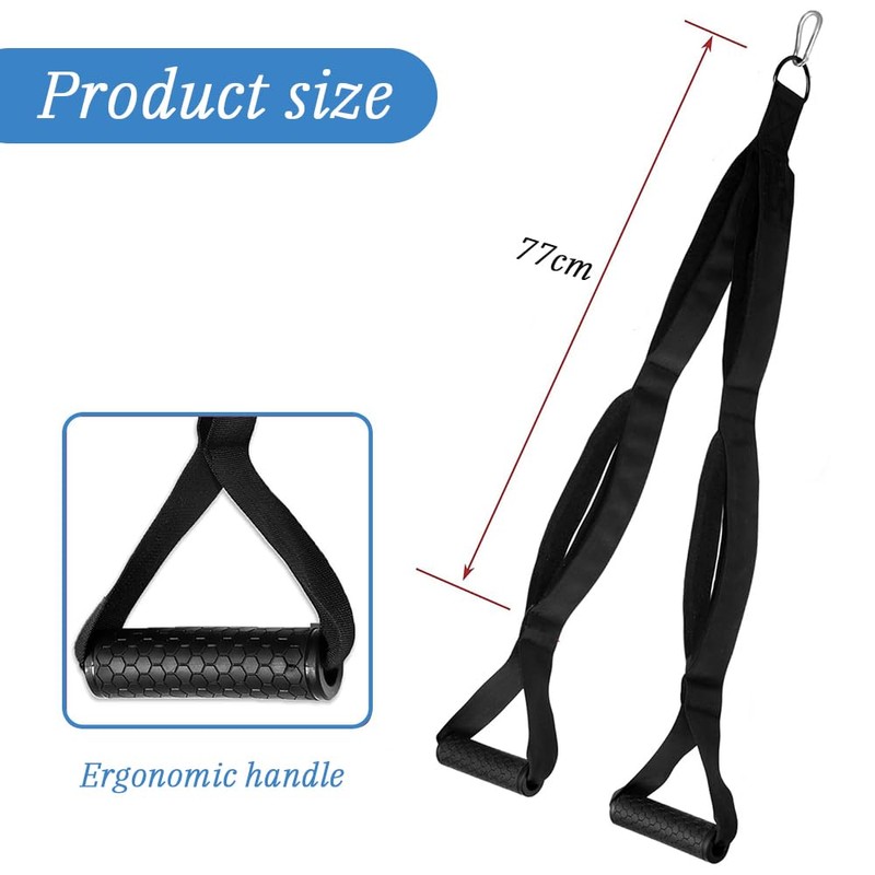 Triceps Rope Attachment, Strength Puller, Triceps Pulldown Rope for Pushdown,