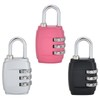 3PCS Luggage Locks Combination 3 Digit Combination Padlock Security Padlocks