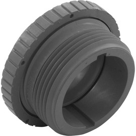Custom Molded Products Eyeball Fitting, CMP, 1-1/2"mpt, 2-3/8"fd, 3/4" Orfice, Gray