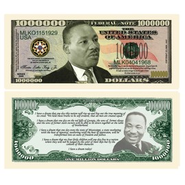 American Art Classics Pack of 50 - Martin Luther King Jr. - MLK - Commemorative Million Dollar Bill