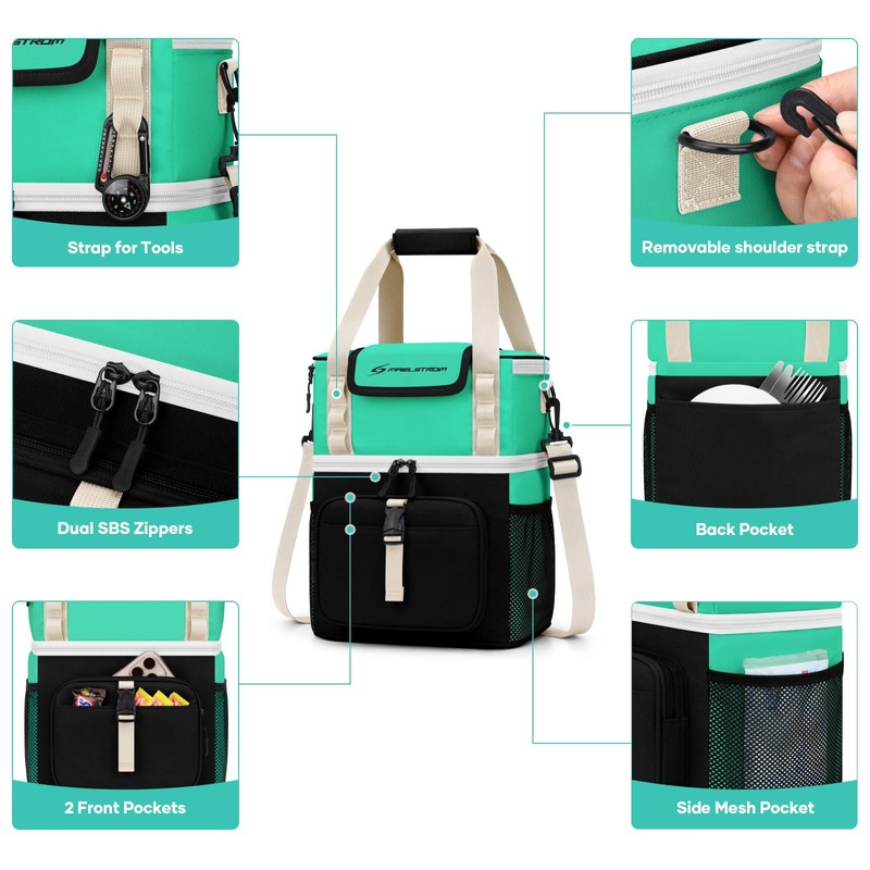 Maelstrom Lunch Box for Women, 20L Insulated Lunch Bag Men,