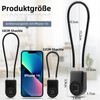 Anweller Fingerprint Cable Lock, Padlock with 38 cm Steel Cable,