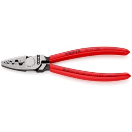 Knipex 97 71 180 Crimping Pliers for end sleeves 0,25-2,5mm with soft handle VDE-tested