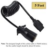 Oyviny 7 Way Round to 5 Way Flat Coiled Trailer