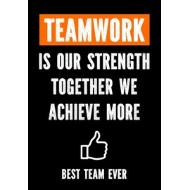 Teamwork is Our Strenght - Together We Achieve More - Best Team Ever: Teamwork Awards | Appreciation Gifts for Employees | Teamwork Gifts | Work Team ... | Employee Gift - Coworkers - Office: 4