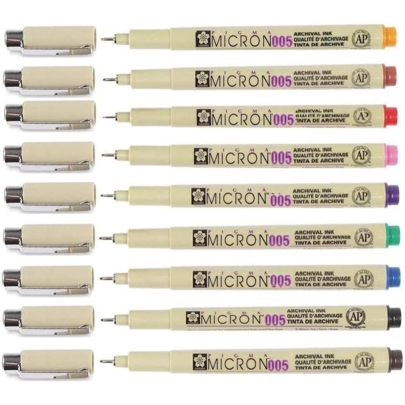 Pigma Mirron Sakura 005 - Set of 9 Colours, Set