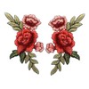 Pack of 4 Exquisite Flowers Embroidered Sew-On Appliqué Patches for