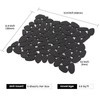 Adolif Pebble Tile for Shower Floor, Black Long Oval Pebble