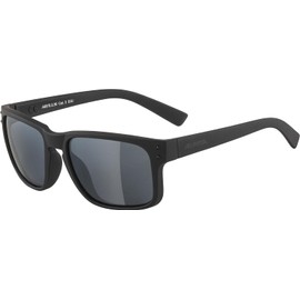 ALPINA KOSMIC Mirrored and Shatterproof Sunglasses with 100% UV Protection for Adults, All Black Matt, One Size