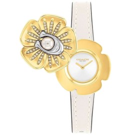 Coach Women's Tea Rose White Dial Watch - 14504151