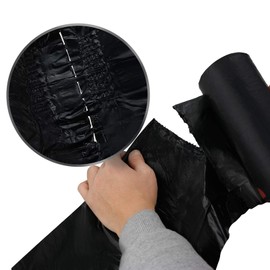 Begale 8 Gallon Drawstring Trash Bags, Black, 110 Counts