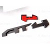Auto 4PCS Grill Door Rear Matte Black AT4 OVERLAY Emblems