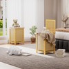 SMIBUY Double Laundry Hamper with Lid, 120L Bamboo Laundry Basket
