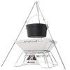 Logos 81063125 Mini Tripod, Wide, Silver, Approx. Width 23.6 x