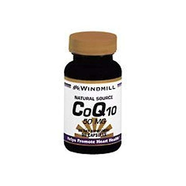 Co-Enzyme Q 10 50 mg Dietary Supplement Capsules by Windmill - 30 ea
