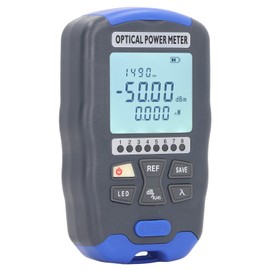 Medidor de Potencia de Fibra óptica Medidor de Potencia de Luz de Fibra Portátil Medidor de Cable de Red Probador de Cable Medidor óptico de Luz LED Localizador Visual de Fallas
