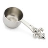 Nickel Fleur de Lis Coffee Scooper. Tea Scoop - Set