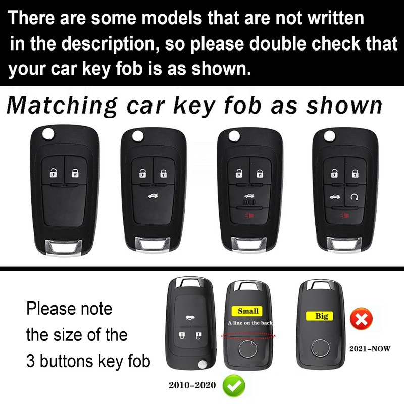 ontto Car Key Shell Case Fit for Chevy Car Accessories,for