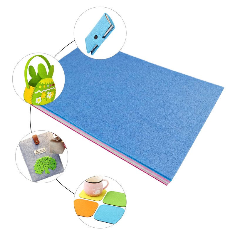 Jtnohx Stiff Felt, 2 mm Thick Felt for Crafts, 8