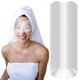 50PCS Shower Visor Disposable Shower Face Shield, Eye Shield After Cataract Surgery, Clear Plastic Eyelash Shield, Protecting Eyes During Microblading, For Adults Showering Haircut Hairspray