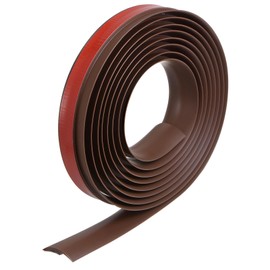 uxcell Floor Edging Trim Strip Self Adhesive, Carpet to Tile Transition Strip Edging Trim Strip for Doorway Edge Height Less Than 3mm/0.12", Coffee 9.84ft