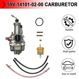 59V-14101-02-00 Carburetor Compatible with Yamaha Moto 4 225 YFM225 YFM 225 ATV 1986-1988 Carb