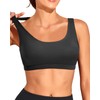 Tempt Me Women Black Sports Bra Bikini Top Push Up