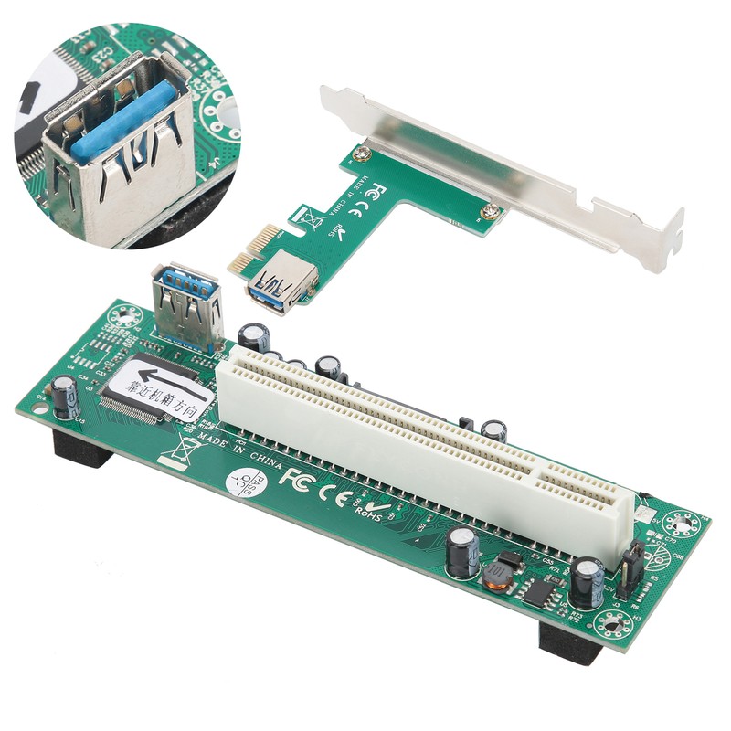 PCIE Express to PCI Adapter Network Card Controller Mini ASM1083