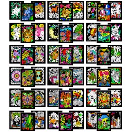 Stuff2Color Colossal Pack of 54 Fuzzy Velvet 8x10 Inch Posters Stuff2Color