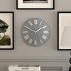 JONES CLOCKS Traditional 12" Premium Indoor Convex Wall Clock, The