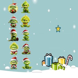 Christmas Grimm baby pendant. Christmas holiday decorations, Christmas tree decorations pendant acrylic flat small pendant.